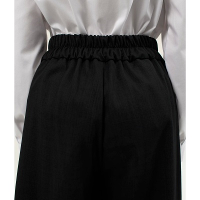 Брюки палаццо школьные для девочки Синяя Мода W501B-G39 черные 5