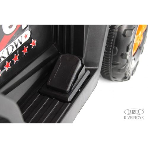 Детский электромобиль RiverToys G003GG оранжевый фото 6