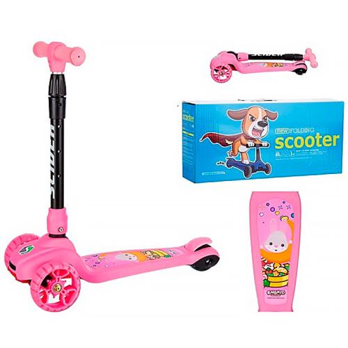 Самокат складной трехколесный световые эффекты Slider IT17P фото 5