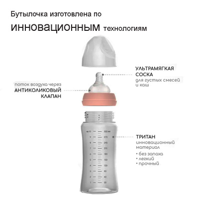 Бутылочка для кормления Miyoumi BOTTLE02-300L/216+244.087 2 штуки 2