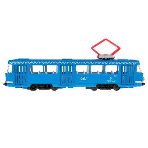 Инерционна машинка Трамвай Технопарк CT12-463-2-BL-WB фото 3