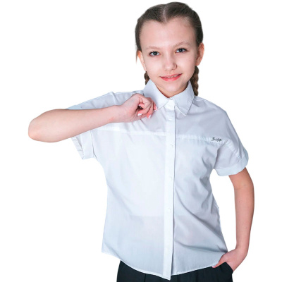 Блузка школьная для девочки Deloras 64531CS белый 2