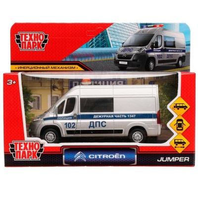 Игрушка Машина Citroёn Jumper Полиция Технопарк JUMPER-14POL-SR 2