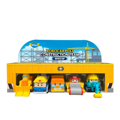 Игровой набор из 5 машинок Robocar Poli Silverlit MRT-761