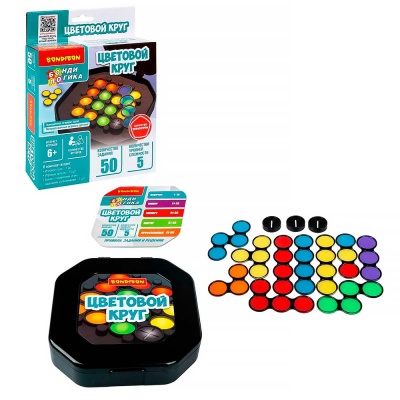 Игра настольная логическая Бонди Логика Цветовой Круг Bondibon ВВ6280