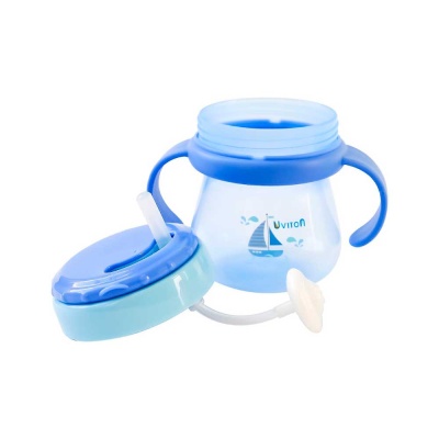 Поильник - непроливайка с трубочкой и  ручками Uviton 0094 2