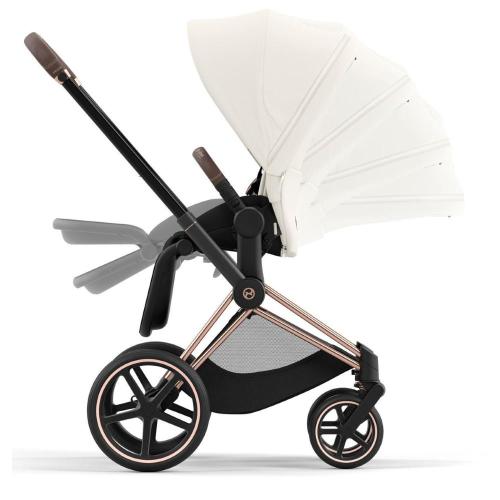 Коляска 2 в 1 Cybex Priam IV Rosegold Off White фото 13