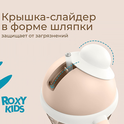 Поильник непроливайка 200 мл с трубочкой Roxy-Kids RFD-008-PI 3