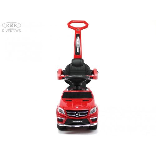 Детский толокар Mercedes-Benz GL63 RiverToys A888AA-M красный фото 8