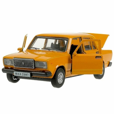 Машина металлическая инерционная ВАЗ 2107 12 см Технопарк 2107-12-YE 2