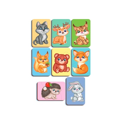 Пазлы из дерева Лесные жители Зигзаг пазлы 24 эл Десятое Королевство 04874 2