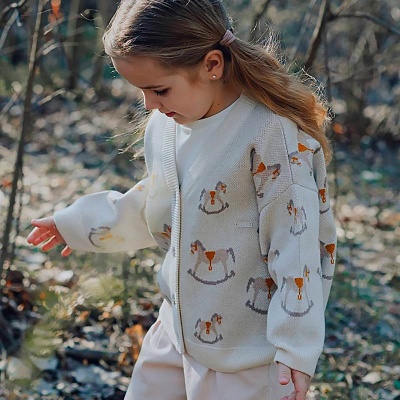 Джемпер Лошадка для девочки и мальчика Наследникъ НВ-МТ-013-НТ 5