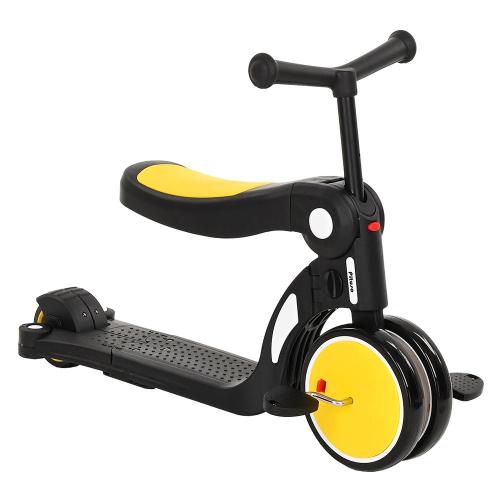 Трёхколёсный самокат Pituso HD-200B-Yellow жёлтый фото 4