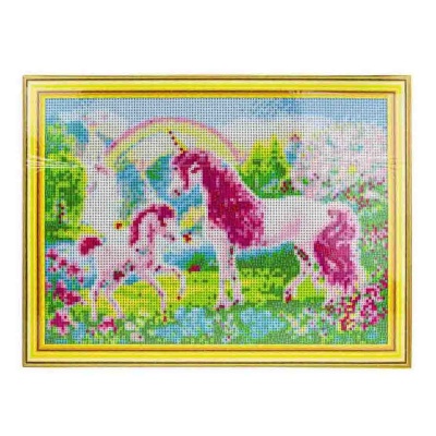Набор для творчества Алмазная мозаика Единороги 1toy Т218902