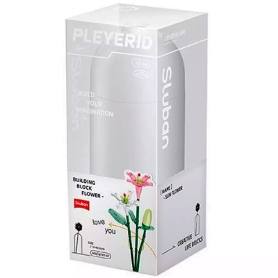 Конструктор пластиковый Лилии в вазе 243 детали Sluban M38-B1101-07 3