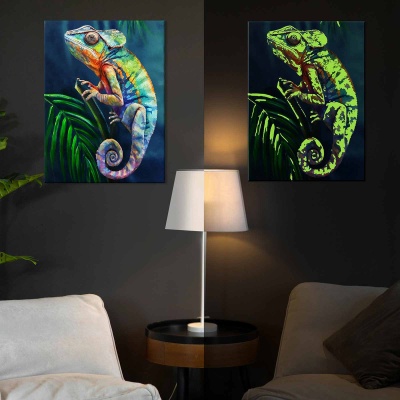 Картина по номерам со светящейся краской 40х50 Хамелеон FHR0578 2