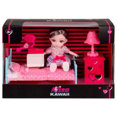 Игровой набор Alisa Kawaii mini Спальня 1Toy Т24363