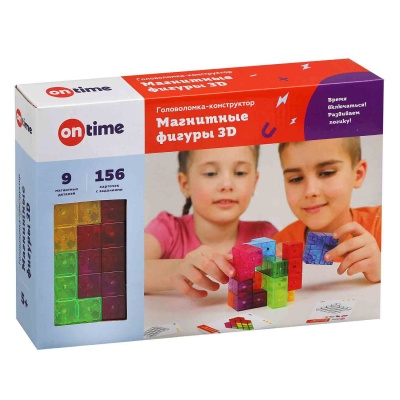 Головоломка-конструктор Магнитные фигуры 3D On time 45019 2