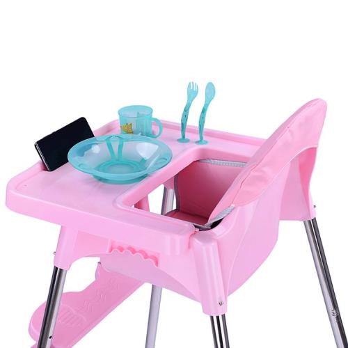 Стульчик для кормления Prammy STR008 розовый фото 3