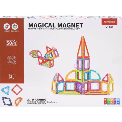 Магнитный конструктор 50 деталей Наша игрушка 2098719 фото 4