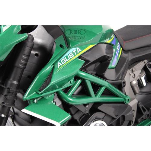 Детский электромотоцикл RiverToys C111MC зелёный фото 17