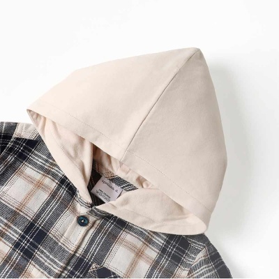 Рубашка фланелевая с капюшоном для мальчика Крошка Я 2