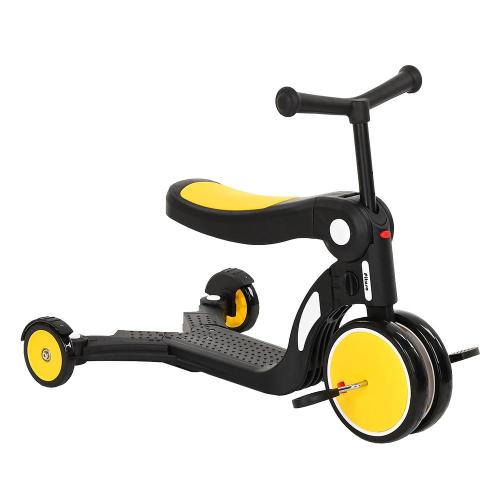 Трёхколёсный самокат Pituso HD-200B-Yellow жёлтый фото 3