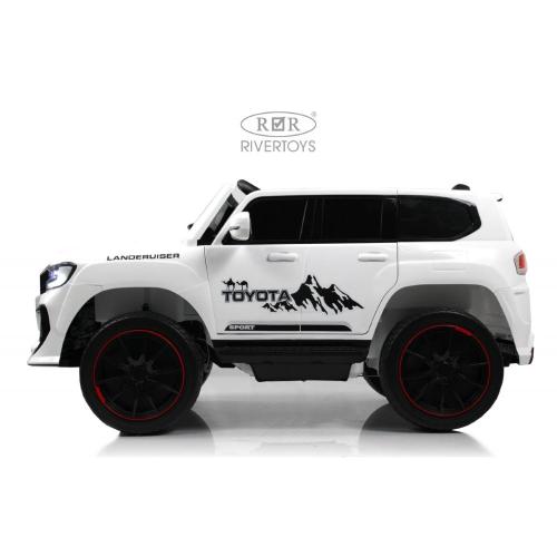 Детский электромобиль RiverToys G555GG белый фото 8