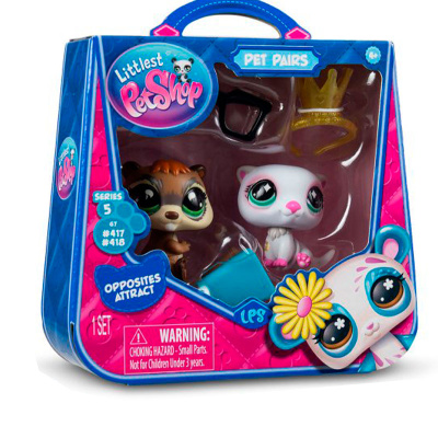 Игровой набор Littlest Pet Shop Пара друзей Бобер и Хорек Hasbro 01044_LPS 3
