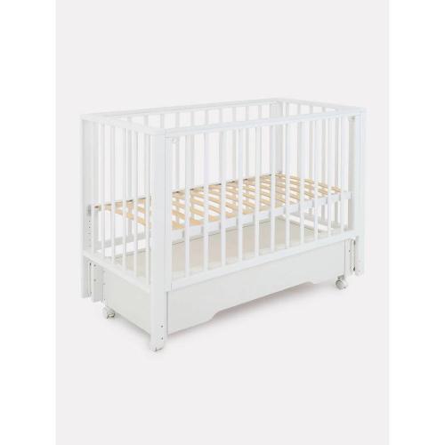 Кровать детская с универсальным маятником Rant Bergen Plus 800 Cloud White фото 8