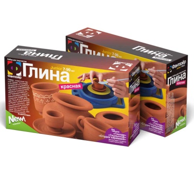 Набор для лепки Гончар Глина красная Фантазер 217012