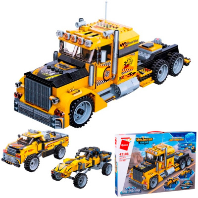 Конструктор Машина 3в1 637 деталей 42108 Qman FCJ0668944/FCJ0678233 2