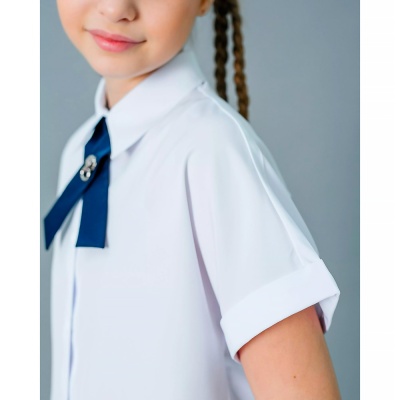 Блузка школьная для девочки Deloras C64207S белая 4