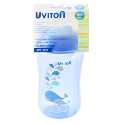 Поильник-непроливайка Sport 300 мл Uviton 0089/03 синий 05