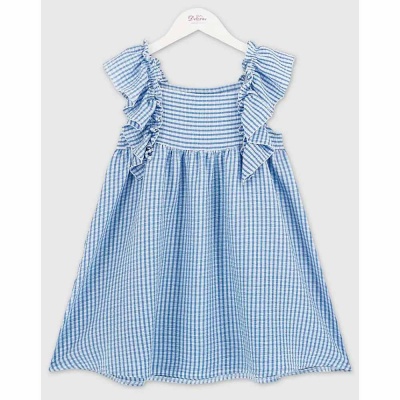 Платье летнее размер 122 Deloras 19668 голубое