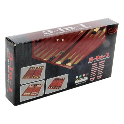 Настольная игра 3 в 1 Шахматы Шашки Нарды Veld Co 107755