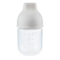 Бутылочка для кормления с двумя сосками 125 мл Happy Baby 10030 light grey