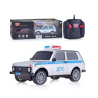 Игрушка Машина на радиоуправлении Lada Полиция Технопарк LADA4X4-18LPOL-GY
