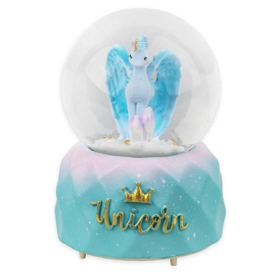 Сувенир Музыкальный водяной шар Единорог Miland Т-5895 01