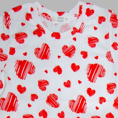 Пижама Сердца Чуди Кидс 446225Ц1-3 белый 02