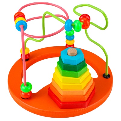 Пирамидка лабиринт деревянный Рыжий кот И-4032 1