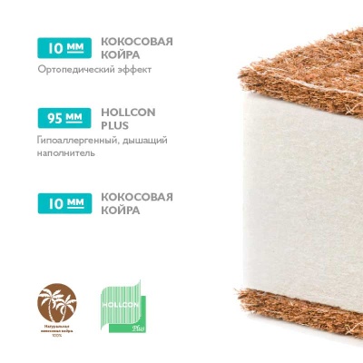 Матрас детский Юниор Waterproof Plitex ЮВ-01/1 04