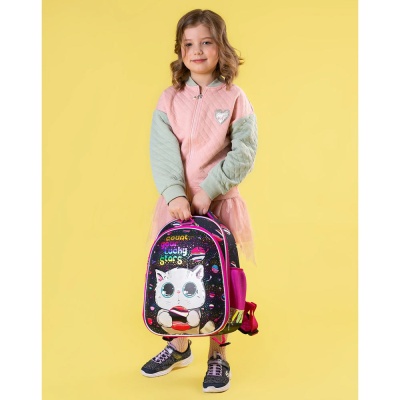 Школьный ранец с кодовым замком Кот с планетой Seventeen АХ-SKJB-UTB-866L 2