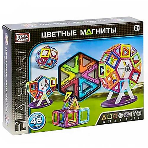 Магнитный конструктор 46 деталей Play Smart 2430 фото 6