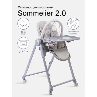 Стульчик для кормления Peppy Sommelier 2.0 Grey 02