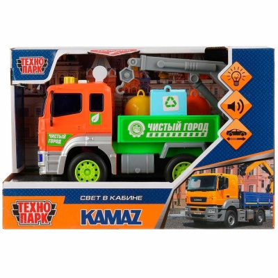 Инерционная машинка Камаз Манипулятор Технопарк KAM-17PL-MAN