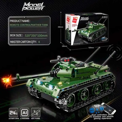 Конструктор Танк радиоуправляемый 418 деталей Qman 2224483/54003 4