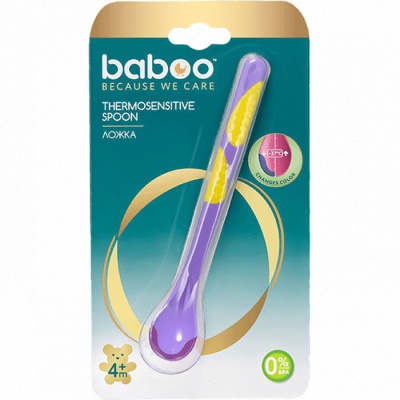 Ложка термочуствительная 4 мес+ Baboo 10-028 1