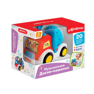 Музыкальная Диско-машинка Азбукварик 3099 5