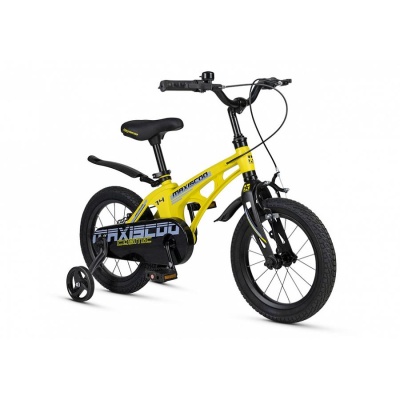 Велосипед детский Maxiscoo Cosmic Стандарт Плюс 14 MSC-C1441 жёлтый матовый 02